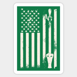 St Patricks Day Irish Draft Beer American Flag Sticker